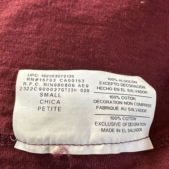 Champion Crew Neck Maroon Short Sleeve T-Shirt | Men Size Small - Picture 5 of 9